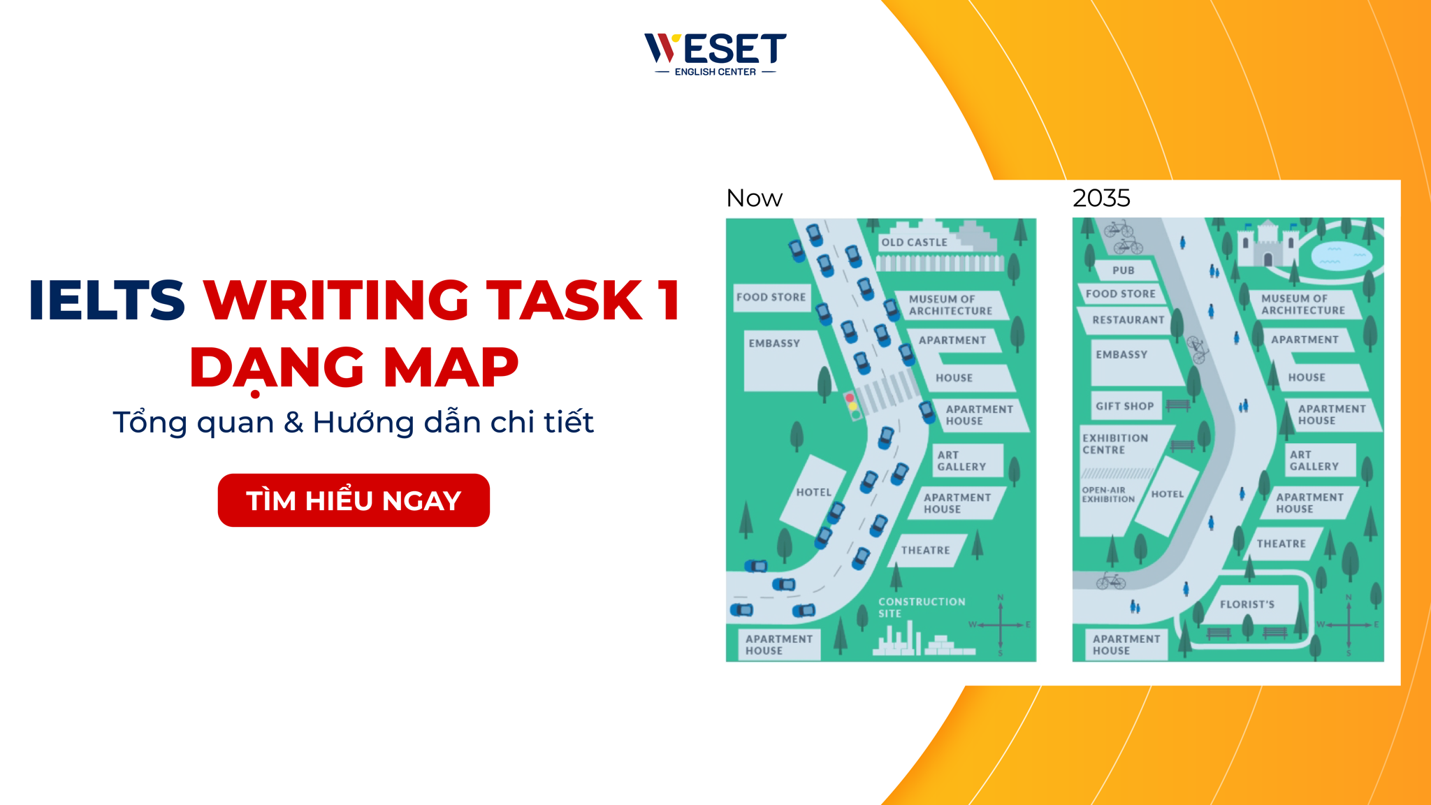 IELTS Writing Task 1 Map T ng Quan H ng D n Vi t B i Chi Ti t WESET