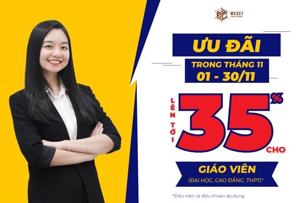 HỌC BỔNG LÊN ĐẾN 35% HỌC PHÍ - DÀNH CHO GIÁO VIÊN (ĐẠI HỌC, CAO ĐẲNG, THPT)