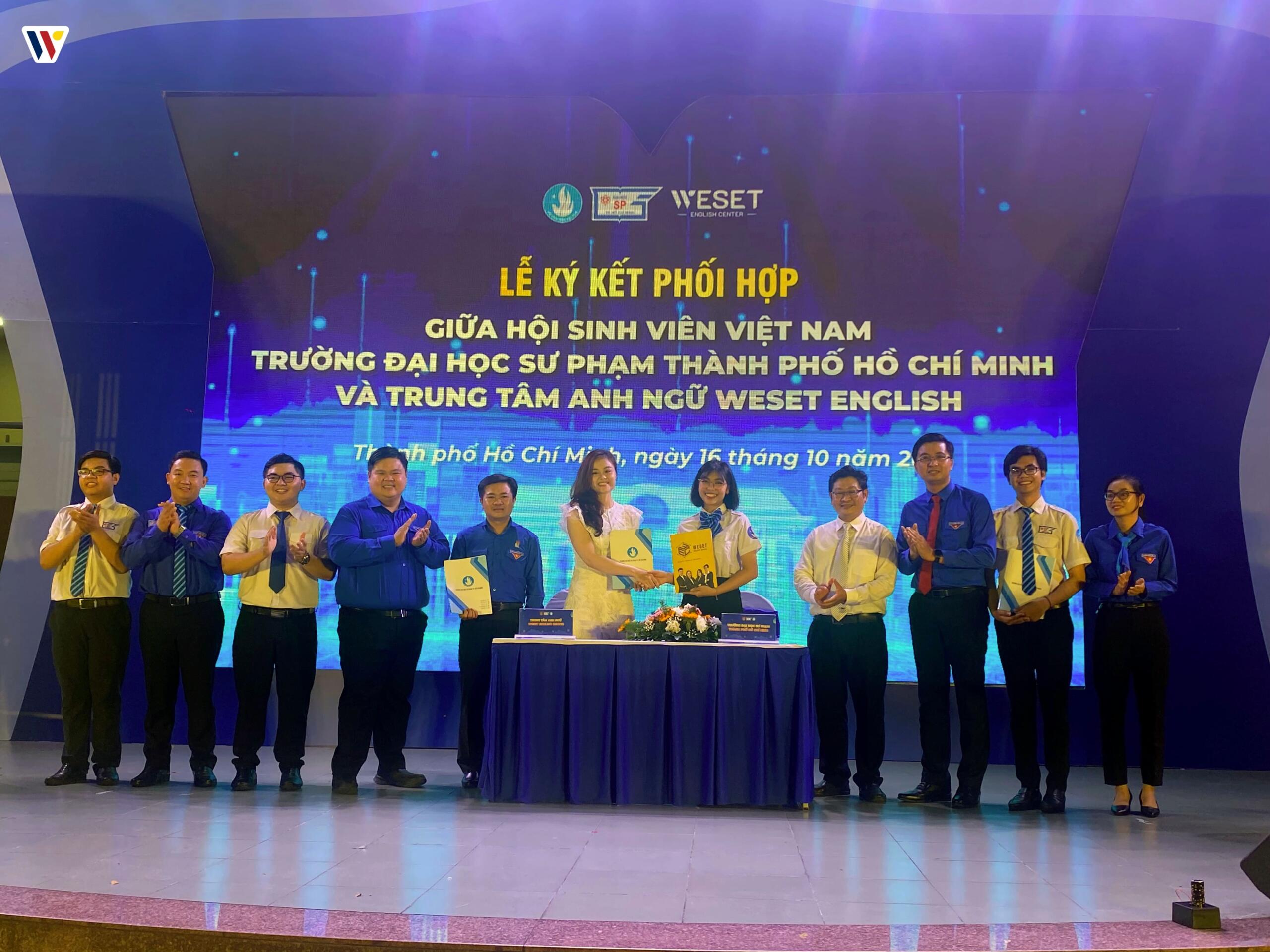  WESET ký kết hợp tác cùng Hội Sinh viên Việt Nam – Trường Đại học Sư phạm TP.HCM