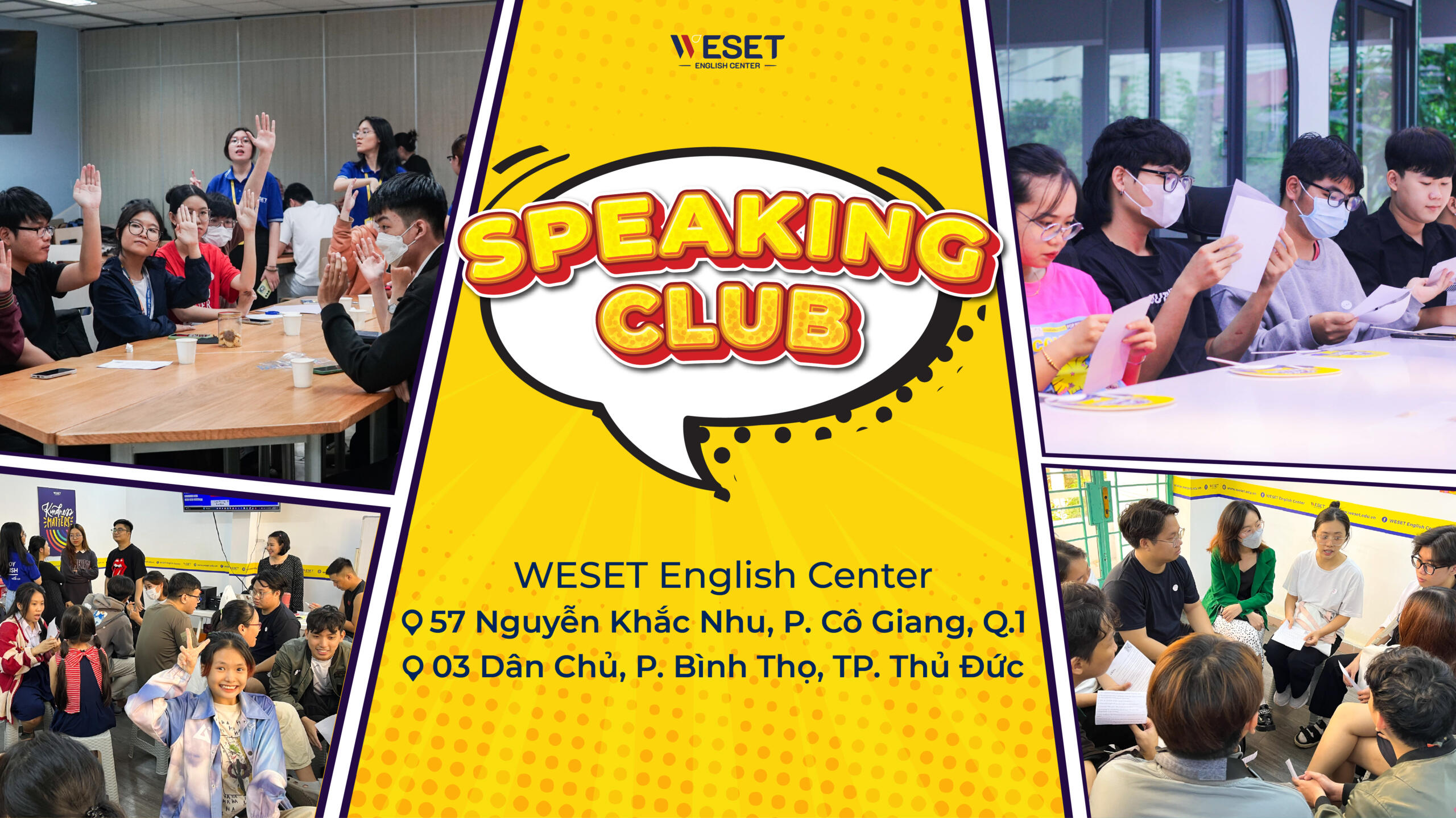 Đăng ký Speaking Club để nâng cao kỹ năng giao tiếp tiếng Anh và trải nghiệm nhiều hoạt động thú vị