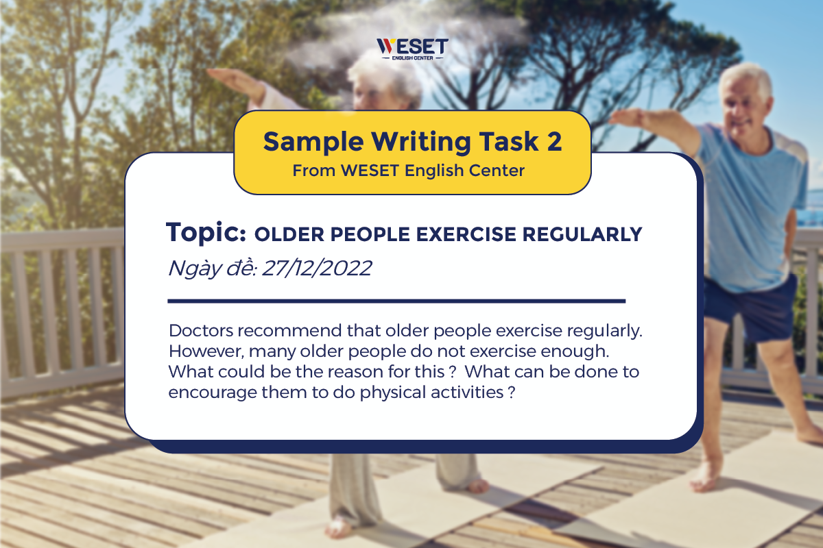 Sample Writing Task 2 - Older people exercise regularly