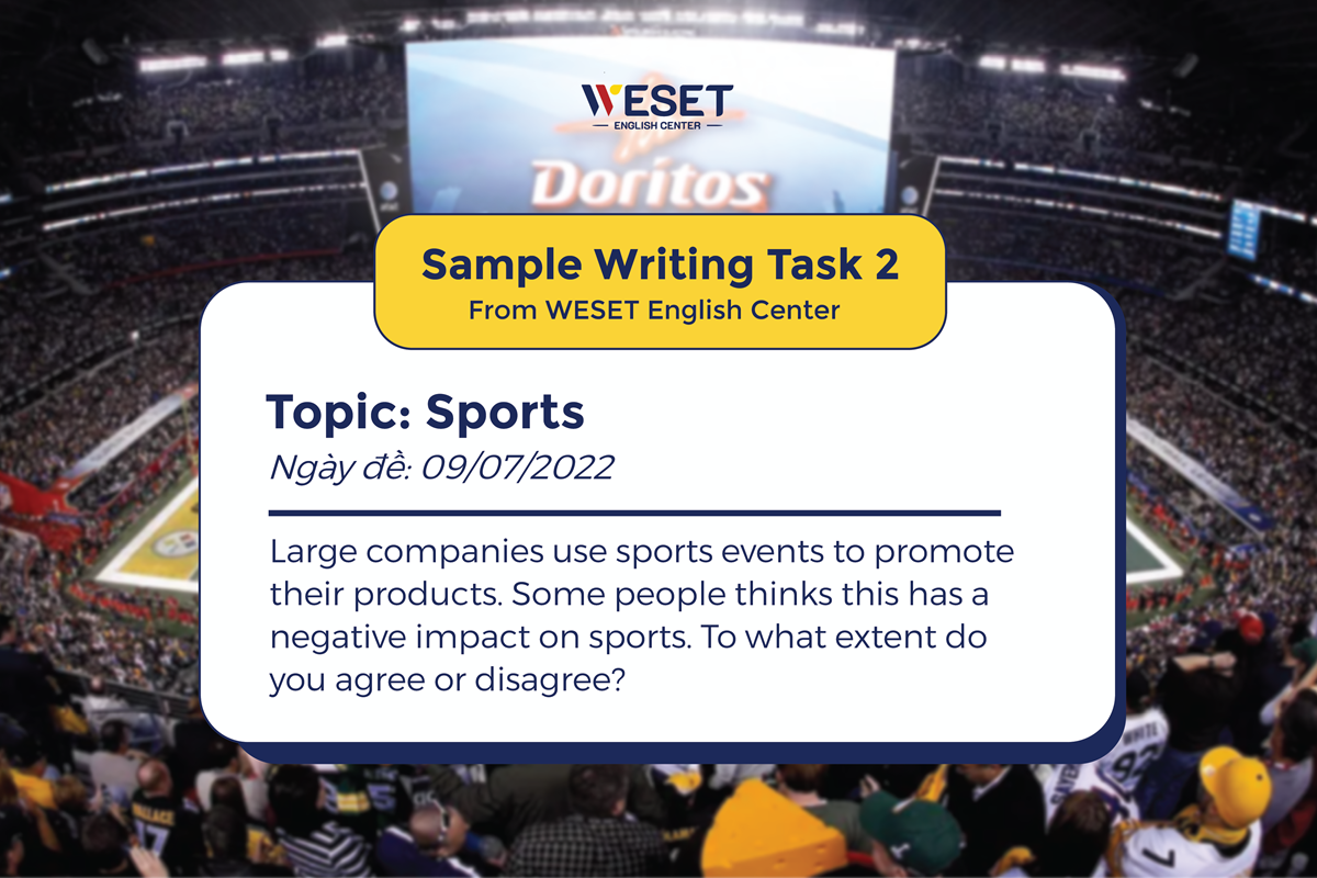 Sample Writing task 2 - Topic: Sports promotion