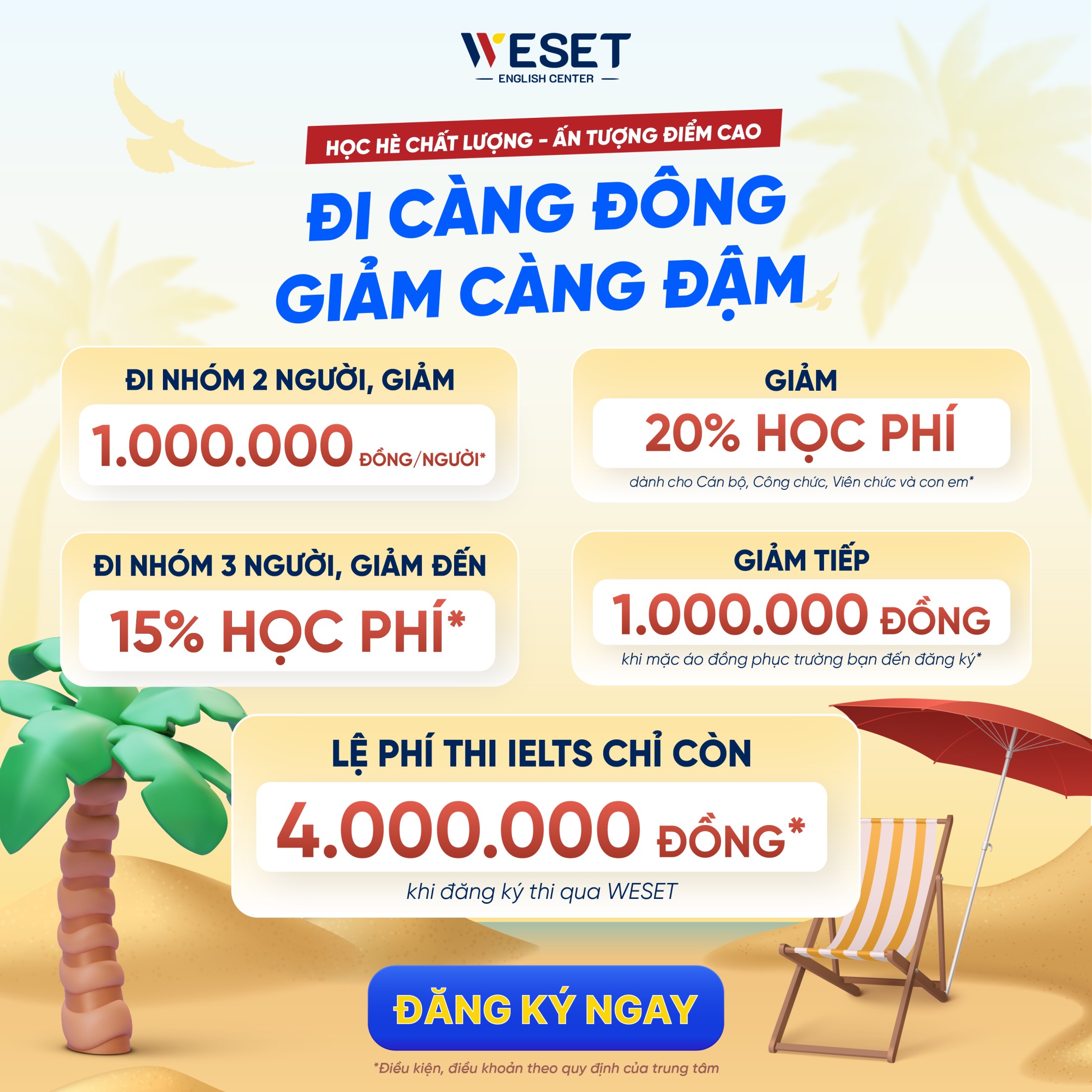 ưu đãi tháng 6 tại weset