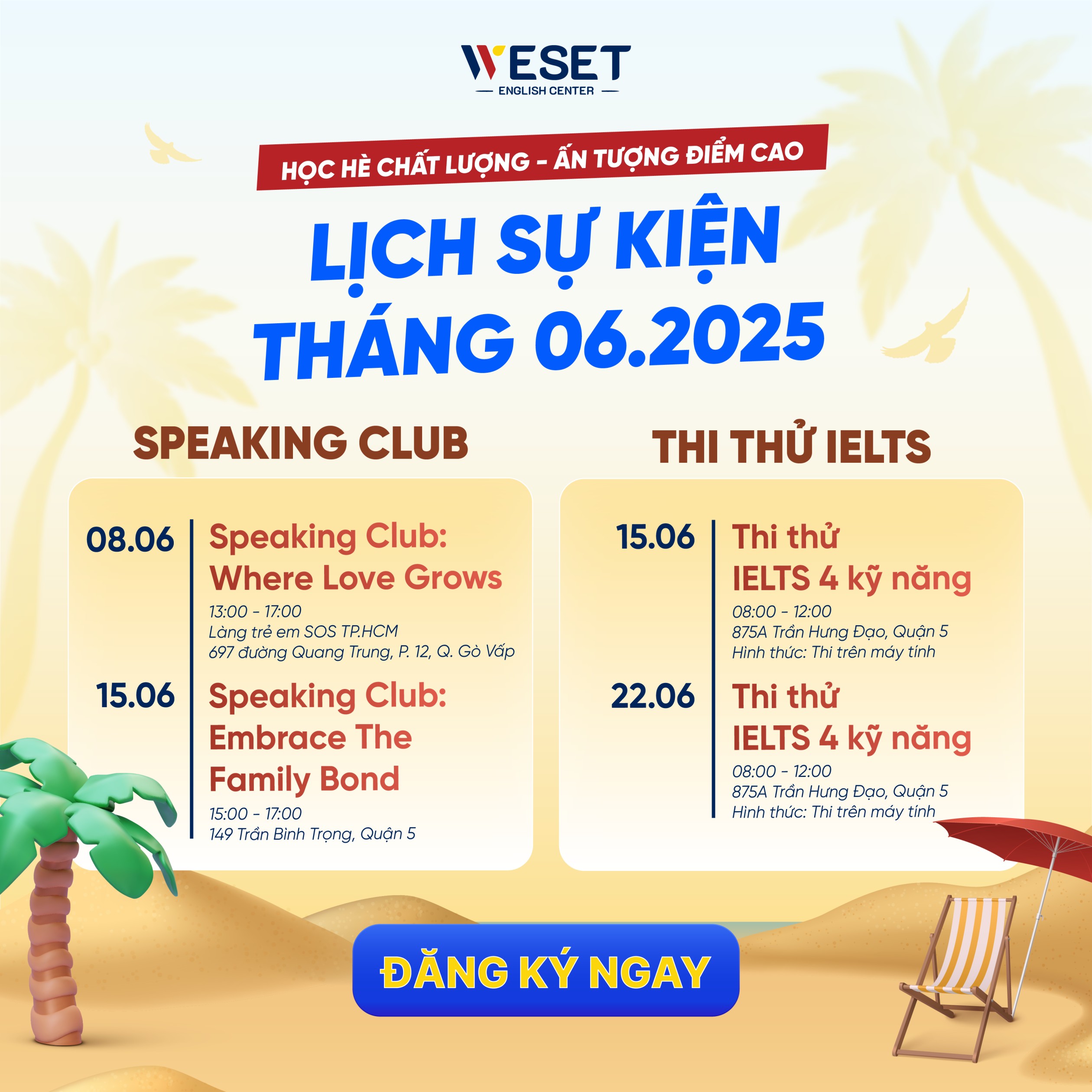 lịch sự kiện tháng 06/2025