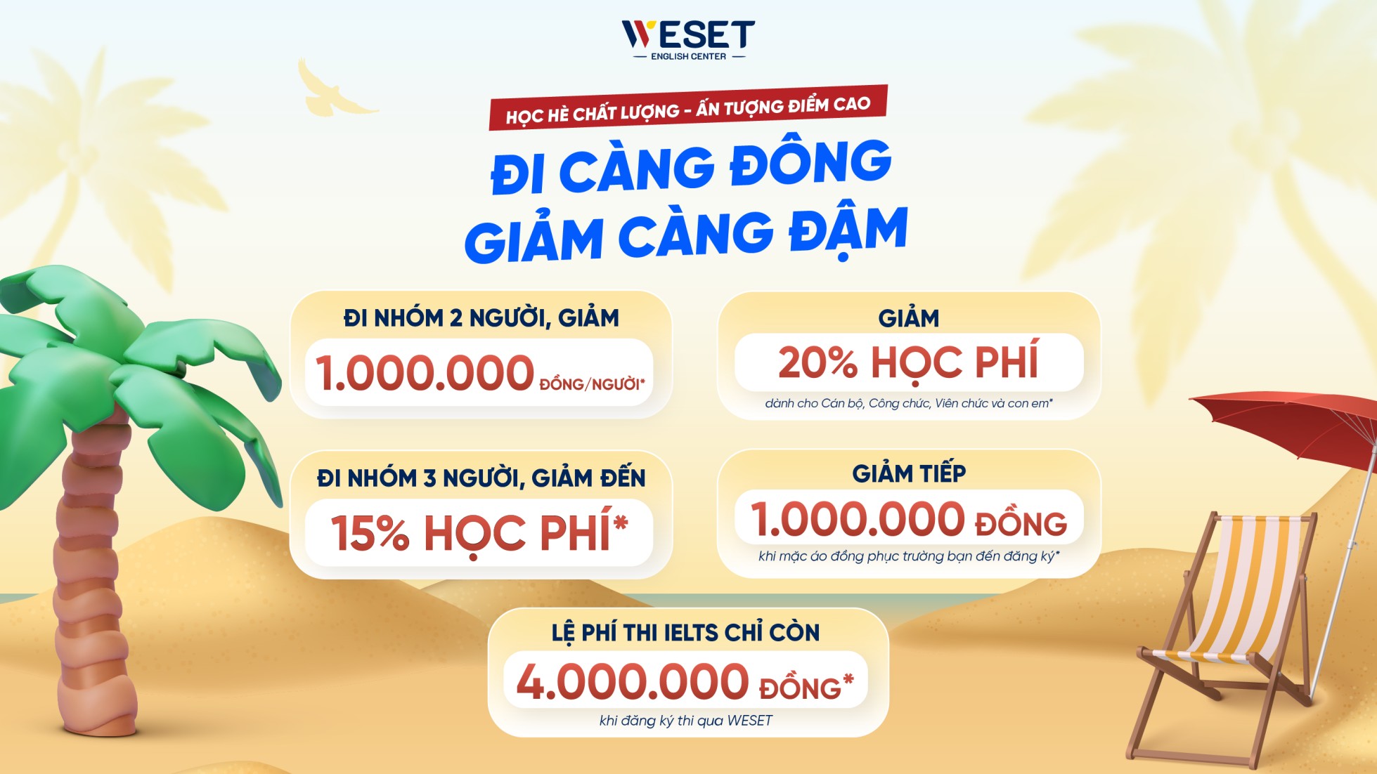 ưu đãi tháng 6 tại weset