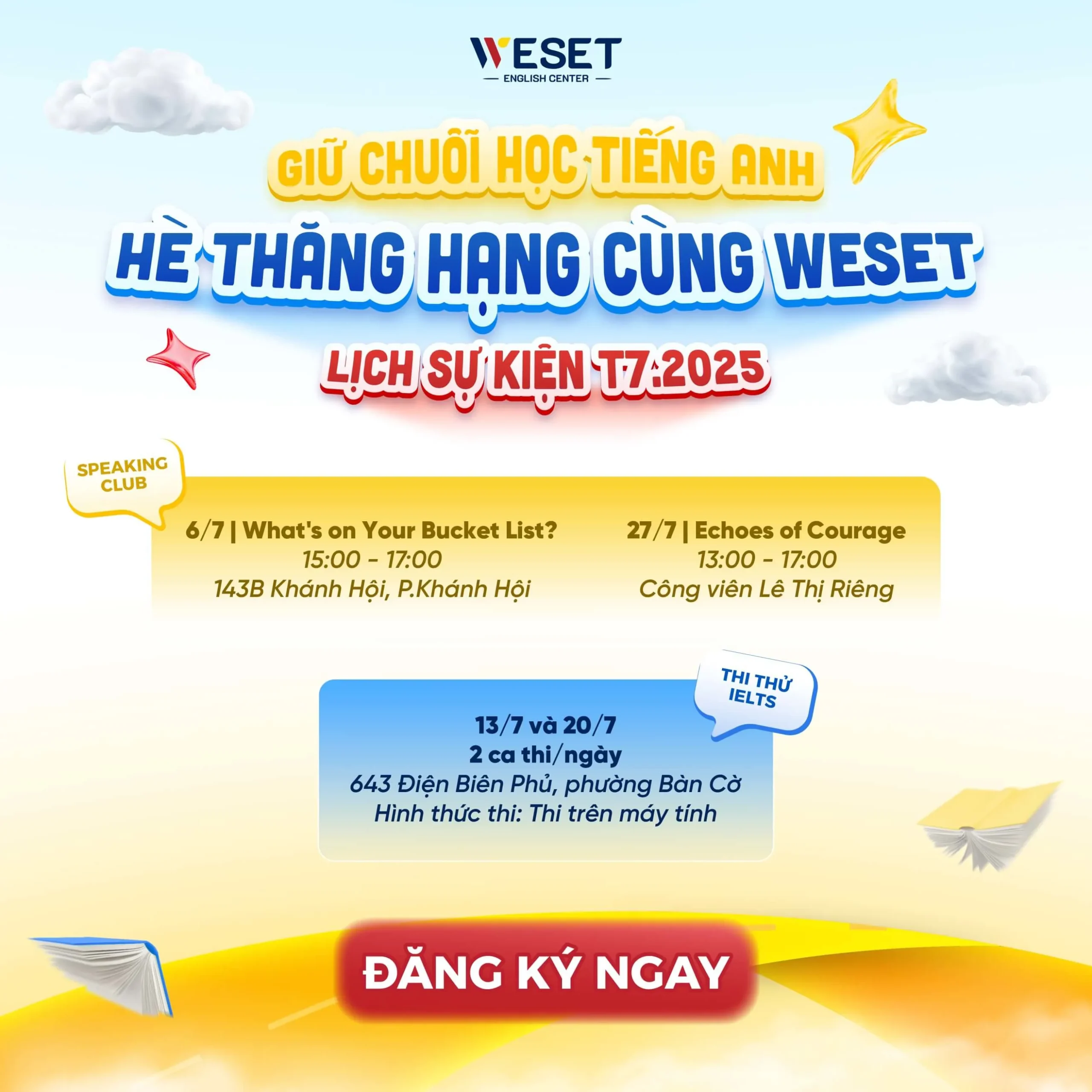Lịch sự kiện tháng 7/2025