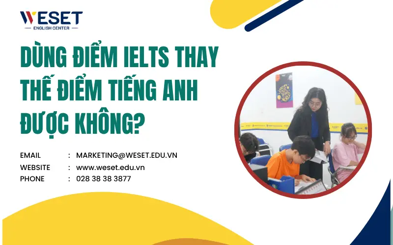 Chứng chỉ IELTS thay thế điểm tiếng Anh được không?
