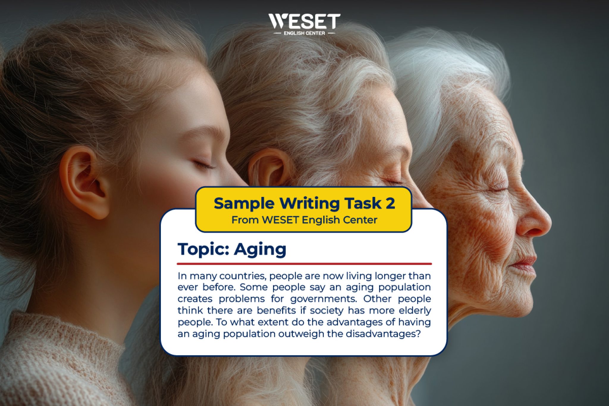 Giải đề mẫu Writing Task 2 | Chủ đề: Aging