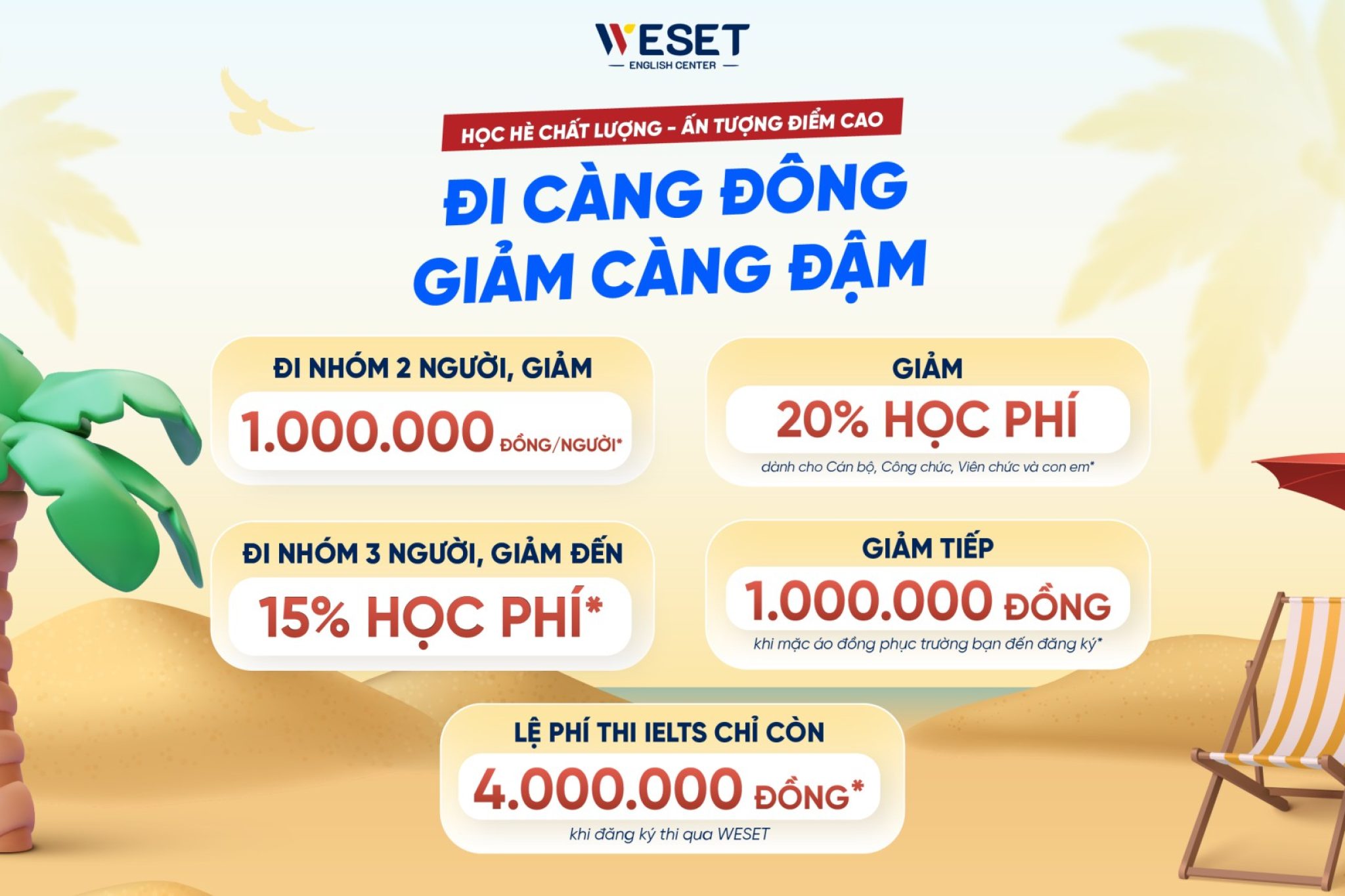 ưu đãi tháng 6 tại weset