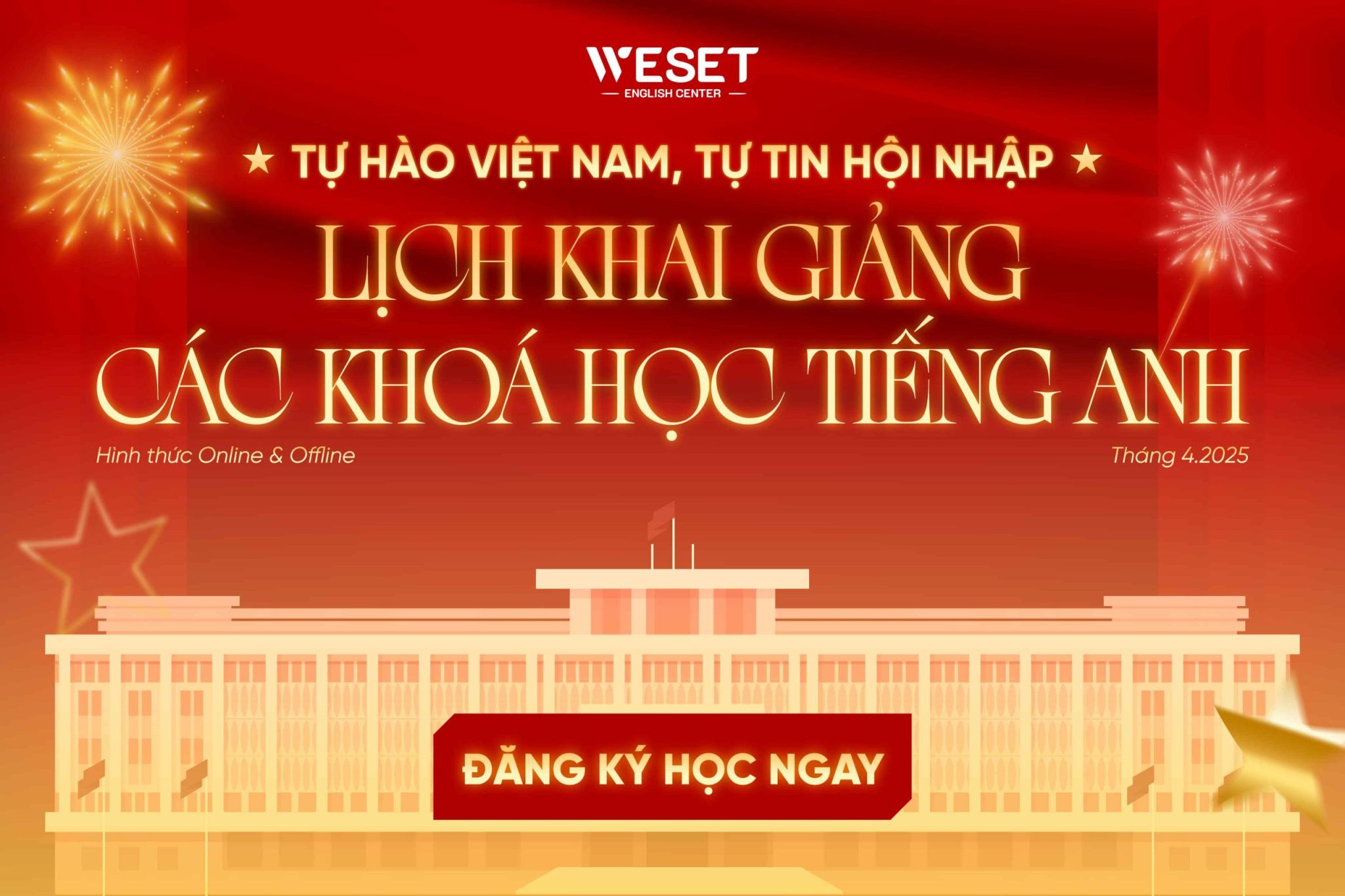 Lịch khai giảng tháng 4/2025